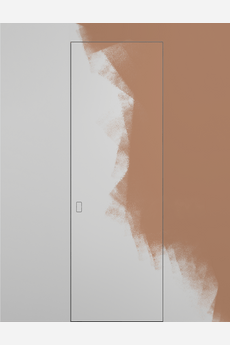 Дверь межкомнатная 0010_11_1. Цвет Грунт под покраску. Материал Грунт под покраску. Коллекция Скрытые двери Wall Door. Картинка.