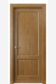 Дверь межкомнатная 1421 ДЯН. Цвет Дуб янтарный. Материал Шпон ценных пород. Коллекция Galant. Картинка.