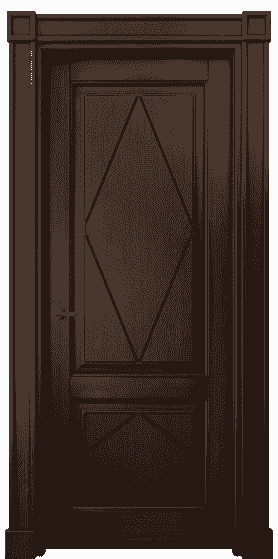 Дверь межкомнатная 6343 БТП. Цвет Бук тёмный с патиной. Материал Массив бука с патиной. Коллекция Toscana Rombo. Картинка.