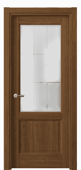 Дверь межкомнатная 1422 ЛОР Cатинированное стекло лофт. Цвет Лесной орех. Материал Ламинатин. Коллекция Galant. Картинка.
