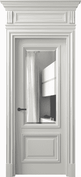 Дверь межкомнатная 7302 БС ДВ ЗЕР Ф. Цвет Бук серый. Материал Массив бука эмаль. Коллекция Antique. Картинка.