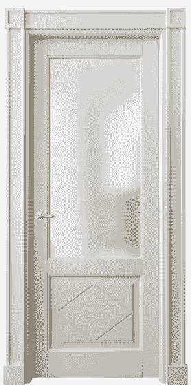 Дверь межкомнатная 6342 БОС САТ. Цвет Бук облачный серый. Материал Массив бука эмаль. Коллекция Toscana Rombo. Картинка.