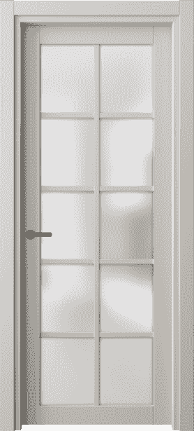 Дверь межкомнатная 2106 СТСС САТ. Цвет Софт-тач светло-серый. Материал Полипропилен. Коллекция Neo. Картинка.