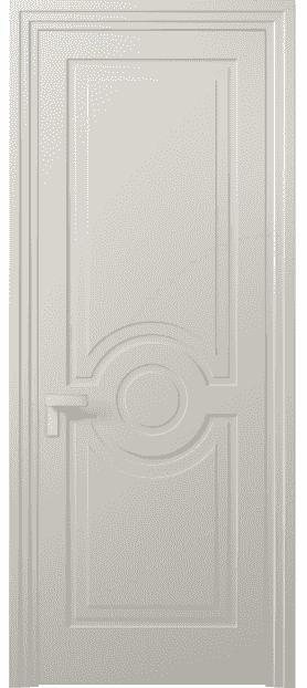 Дверь межкомнатная 8361 МОС. Цвет Матовый облачно-серый. Материал Гладкая эмаль. Коллекция Rocca. Картинка.