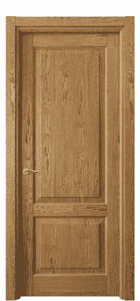 Дверь межкомнатная 0741 ДМД.Б. Цвет Дуб медовый брашированный. Материал Массив дуба брашированный. Коллекция Lignum. Картинка.