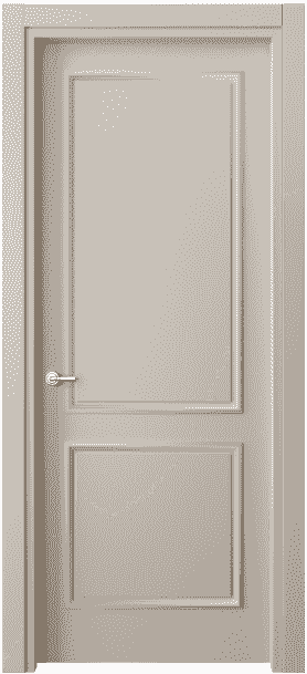 Дверь межкомнатная 8121 МСБЖ. Цвет Матовый светло-бежевый. Материал Гладкая эмаль. Коллекция Paris. Картинка.