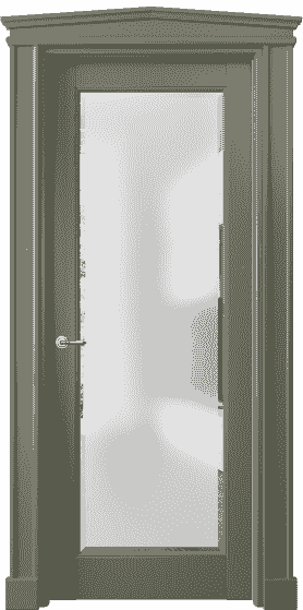 Дверь межкомнатная 6300 БОТ САТ-Ф. Цвет Бук оливковый тёмный. Материал Массив бука эмаль. Коллекция Toscana Rombo. Картинка.
