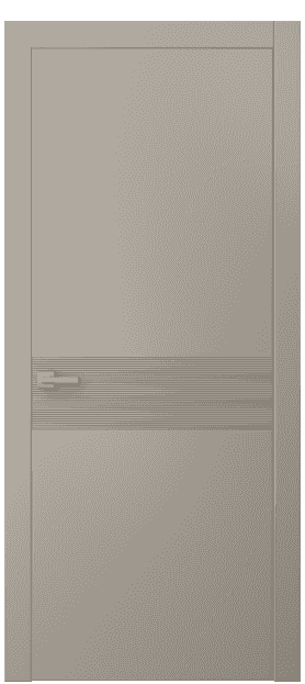 Дверь межкомнатная 8041 МБСК. Цвет Матовый бисквитный. Материал Гладкая эмаль. Коллекция Linea. Картинка.