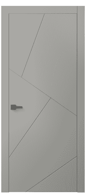 Дверь межкомнатная 8058 МНСР . Цвет Матовый нейтральный серый. Материал Гладкая эмаль. Коллекция Linea. Картинка.