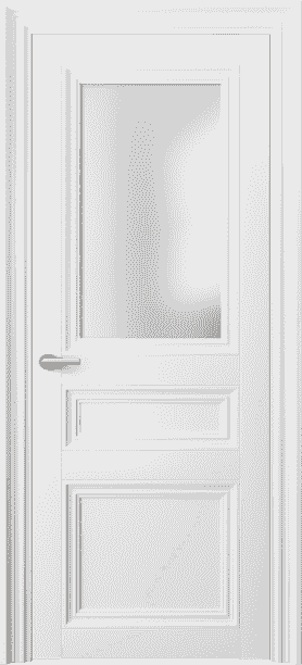Дверь межкомнатная 2538 МБЛ САТ. Цвет Матовый белоснежный. Материал Гладкая эмаль. Коллекция Centro. Картинка.