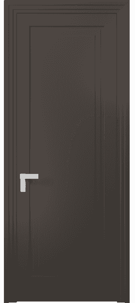 Дверь межкомнатная 8301 МАН. Цвет Матовый антрацит. Материал Гладкая эмаль. Коллекция Rocca. Картинка.