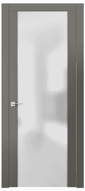 Дверь межкомнатная 4114 МКЛС САТ. Цвет Матовый классический серый. Материал Гладкая эмаль. Коллекция Quadro. Картинка.