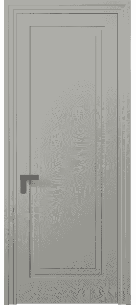 Дверь межкомнатная 8301 МНСР. Цвет Матовый нейтральный серый. Материал Гладкая эмаль. Коллекция Rocca. Картинка.