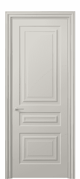 Дверь межкомнатная 8411 МОС . Цвет Матовый облачно-серый. Материал Гладкая эмаль. Коллекция Mascot. Картинка.