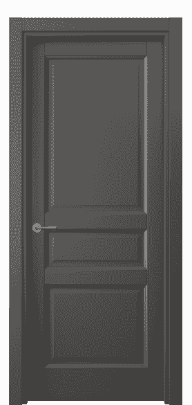 Дверь межкомнатная 1431 СТГФ. Цвет Софт-тач графитовый. Материал Полипропилен. Коллекция Galant. Картинка.