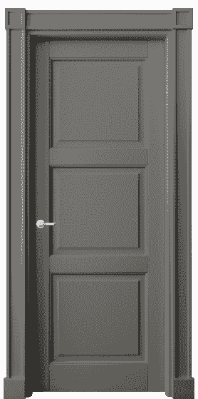 Дверь межкомнатная 6309 БКЛС. Цвет Бук классический серый. Материал Массив бука эмаль. Коллекция Toscana Plano. Картинка.