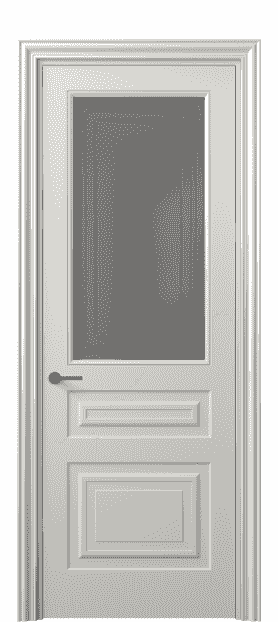Дверь межкомнатная 8412 МСР Серый сатин с гравировкой. Цвет Матовый серый. Материал Гладкая эмаль. Коллекция Mascot. Картинка.