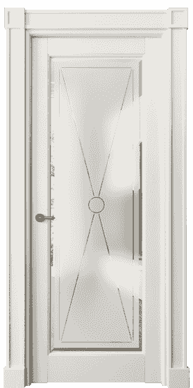 Дверь межкомнатная 6300 БВЦ Сатинированное стекло с гравировкой и фацетом. Цвет Бук венециана. Материал Массив бука с патиной. Коллекция Toscana Litera. Картинка.