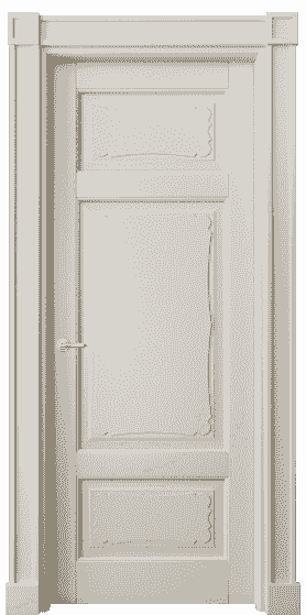Дверь межкомнатная 6327 БОС. Цвет Бук облачный серый. Материал Массив бука эмаль. Коллекция Toscana Elegante. Картинка.