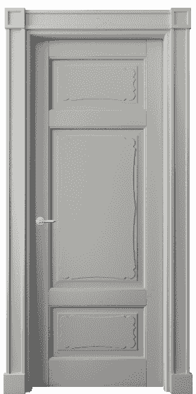 Дверь межкомнатная 6327 БНСР. Цвет Бук нейтральный серый. Материал Массив бука эмаль. Коллекция Toscana Elegante. Картинка.