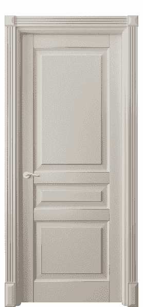 Дверь межкомнатная 0711 БСБЖС. Цвет Бук светло-бежевый серебряный антик. Материал  Массив бука эмаль с патиной. Коллекция Lignum. Картинка.