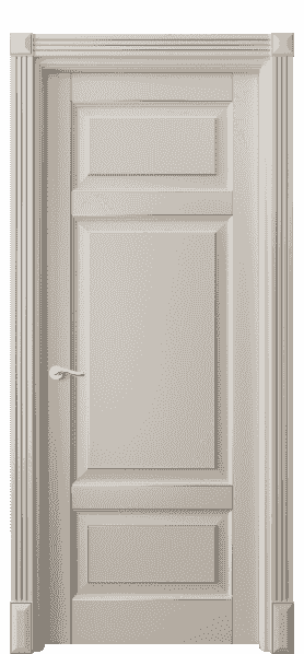 Дверь межкомнатная 0721 БСБЖС. Цвет Бук светло-бежевый серебряный антик. Материал  Массив бука эмаль с патиной. Коллекция Lignum. Картинка.