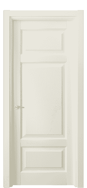 Дверь межкомнатная 0721 МБМ. Цвет Бук молочно-белый. Материал Массив бука эмаль. Коллекция Lignum. Картинка.