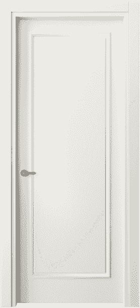Дверь межкомнатная 8101 МЖМ . Цвет Матовый жемчужный. Материал Гладкая эмаль. Коллекция Paris. Картинка.