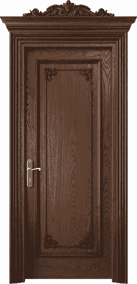Дверь межкомнатная 6501 ДКЧ. Цвет Дуб коньячный антик. Материал Массив дуба. Коллекция Imperial. Картинка.