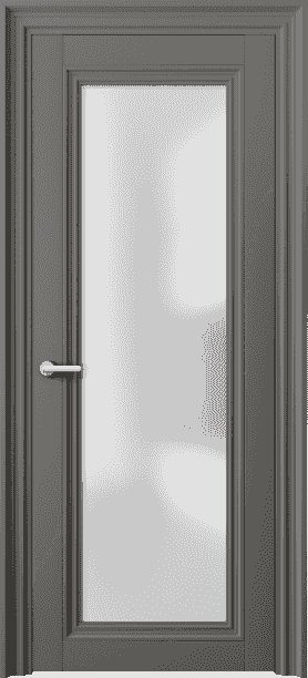 Дверь межкомнатная 2502 МКЛС САТ. Цвет Матовый классический серый. Материал Гладкая эмаль. Коллекция Centro. Картинка.