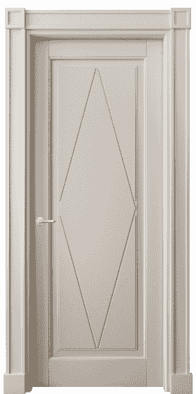 Дверь межкомнатная 6341 БСБЖ. Цвет Бук светло-бежевый. Материал Массив бука эмаль. Коллекция Toscana Rombo. Картинка.
