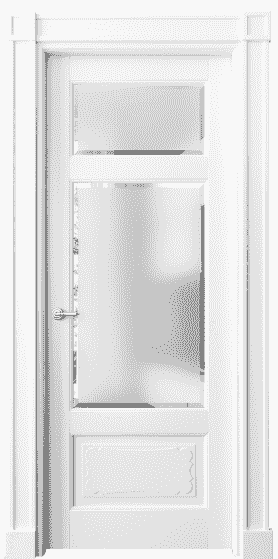 Дверь межкомнатная 6326 ББЛ САТ-Ф. Цвет Бук белоснежный. Материал Массив бука эмаль. Коллекция Toscana Elegante. Картинка.