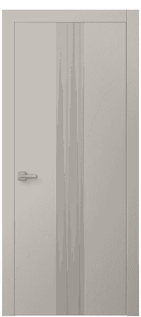 Дверь межкомнатная 8042 МСБЖ. Цвет Матовый светло-бежевый. Материал Гладкая эмаль. Коллекция Linea. Картинка.