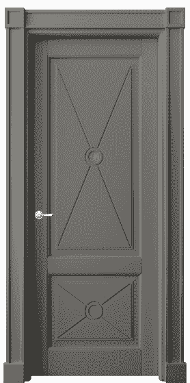 Дверь межкомнатная 6363 БКЛС. Цвет Бук классический серый. Материал Массив бука эмаль. Коллекция Toscana Litera. Картинка.