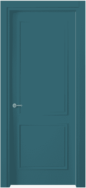 Дверь межкомнатная 8121 NCS S 4030-B10G. Цвет NCS S 4030-B10G. Материал Гладкая эмаль. Коллекция Paris. Картинка.