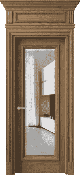 Дверь межкомнатная 7300 ДМС.М ДВ ЗЕР Ф. Цвет Дуб мускатный матовый. Материал Массив дуба матовый. Коллекция Antique. Картинка.