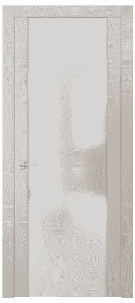 Дверь межкомнатная 4114 МСБЖ САТ. Цвет Матовый светло-бежевый. Материал Гладкая эмаль. Коллекция Quadro. Картинка.