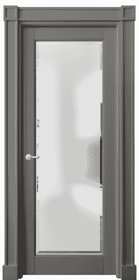 Дверь межкомнатная 6300 БКЛС САТ-Ф. Цвет Бук классический серый. Материал Массив бука эмаль. Коллекция Toscana Plano. Картинка.