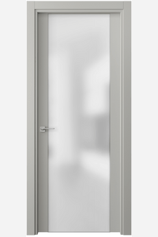 Дверь межкомнатная 4114q СШ САТ. Цвет Серый шёлк. Материал Ciplex ламинатин. Коллекция Quadro. Картинка.