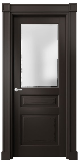 Дверь межкомнатная 6324 БАН САТ-Ф. Цвет Бук антрацит. Материал Массив бука эмаль. Коллекция Toscana Elegante. Картинка.