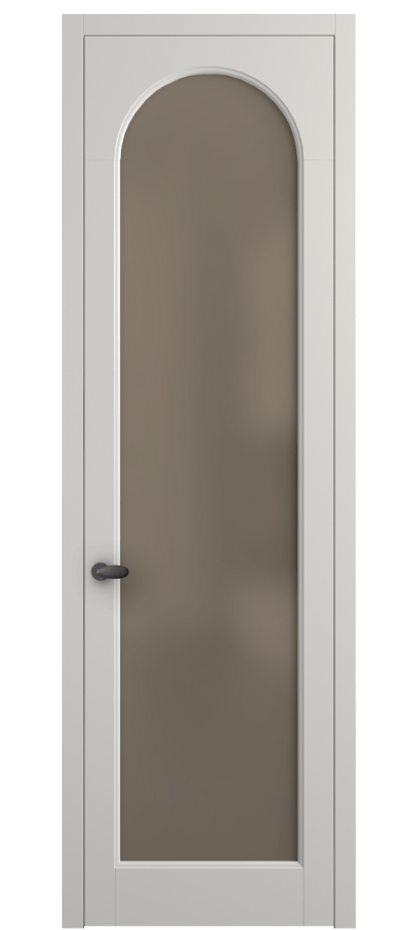 Межкомнатная дверь Palazzo 6804 Матовый серый Сатинированное бронзовое стекло, триплекс Цена 97029 ₽ | Volhovec