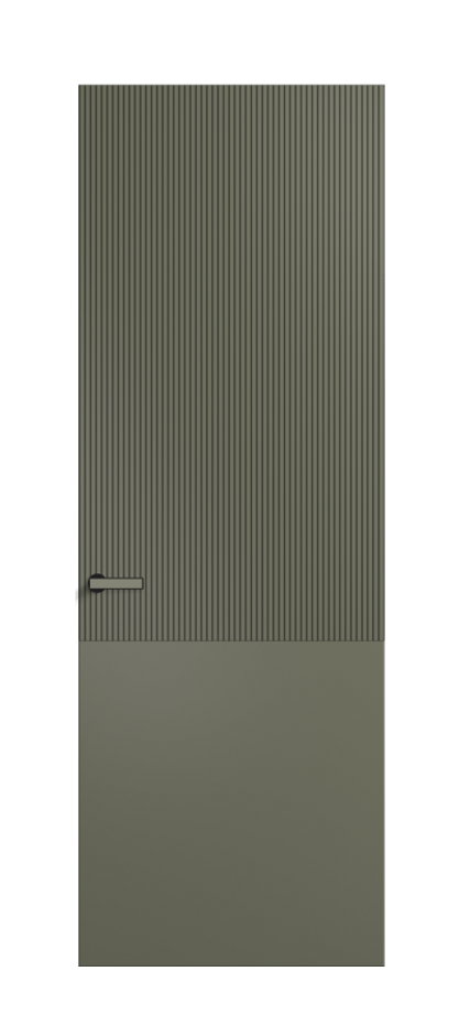 Межкомнатная дверь Вельвет ПУ 8205 Матовый оливковый тёмный. Цена 68194  | Volhovec