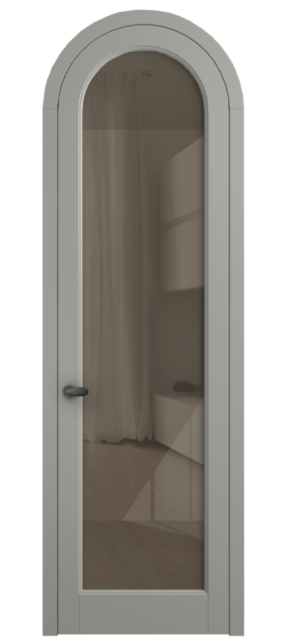 Дверь межкомнатная Палаццо 6814 Матовый нейтральный серый Рефлективное бронзовое стекло "Стопсол", калёное 0536R МНСР Цена 133159 ₽ Наличники уже входят в базовый комплект. Фабрика дверей Волховец 8 (800) 551 43 19 Межкомнатная дверь Палаццо 6814 Матовый нейтральный серый Рефлективное бронзовое стекло "Стопсол", калёное Цена 133159 ₽ | Volhovec