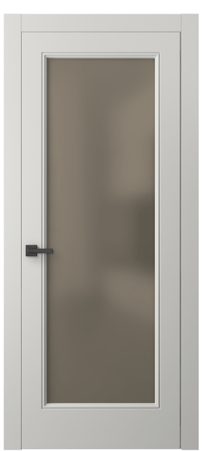 Межкомнатная дверь Linea 8300 Матовый серый Сатинированное бронзовое стекло, триплекс Цена 74699 ₽ | Volhovec