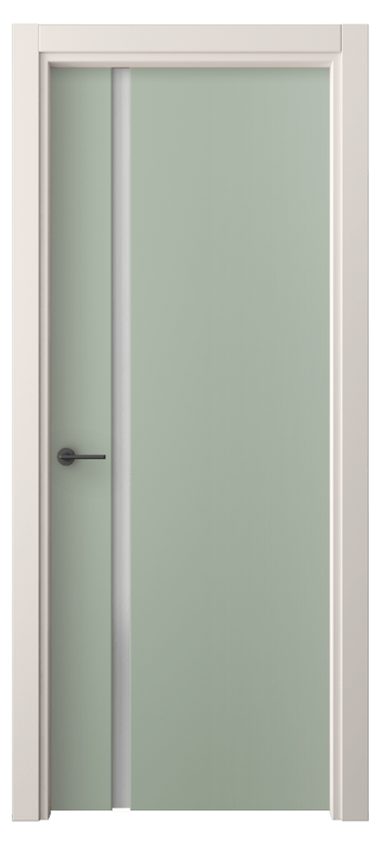 Межкомнатная дверь Фридом 4222 ПЭТ светло-оливковый Сатинированное стекло Цена 223200 AMD | Volhovec