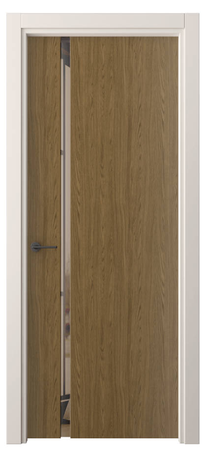 Межкомнатная дверь Freedom 4222 Торфяной дуб Двустороннее бронзовое зеркало, триплекс Цена 34239 ₽ | Volhovec