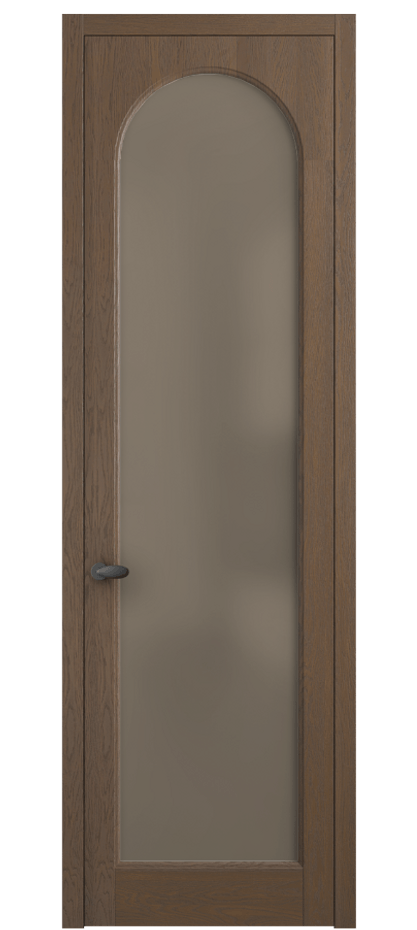 Межкомнатная дверь Palazzo 6804 Дуб туманный матовый Сатинированное бронзовое стекло, триплекс Цена 148229 ₽ | Volhovec