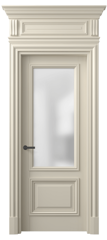 Межкомнатная дверь Antique 7302 Бук бежево-серый Сатинированное стекло Цена 6390 AZE | Volhovec