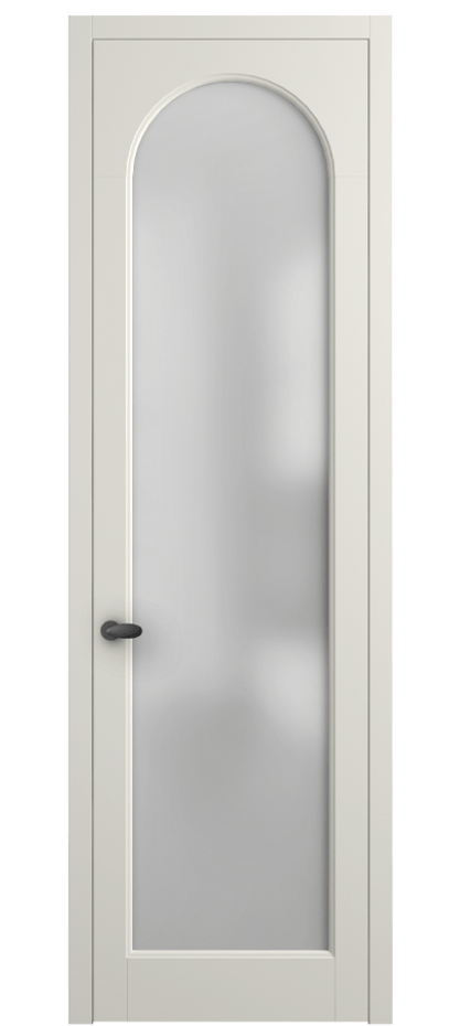 Межкомнатная дверь Palazzo 6804 Матовый жемчужный Сатинированное стекло Цена 97029 ₽ | Volhovec