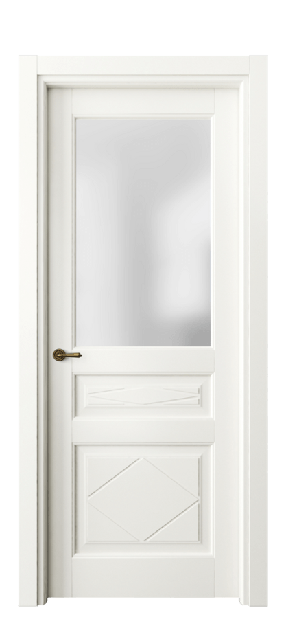Межкомнатная дверь Toscana Rombo 6344 Бук жемчуг Сатинированное стекло. Цена 90699 #CURRENCY# | Volhovec